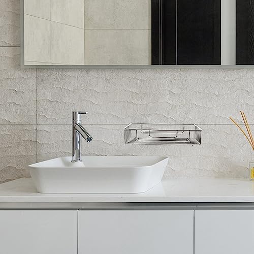 Alipis Wall Mounted Shower Organizer Storage Shelf for Bathroom