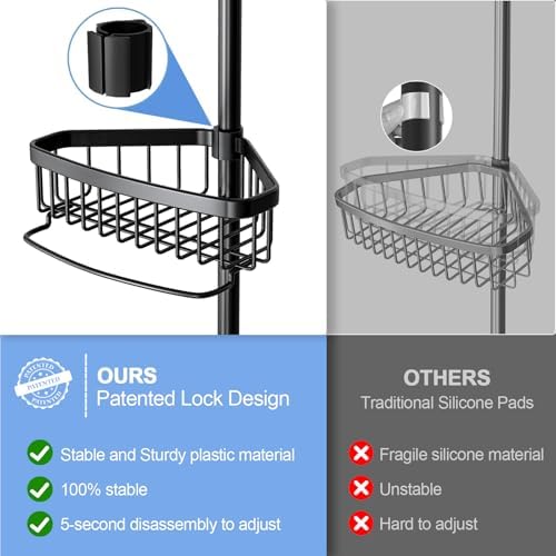 ESSEME Corner Shower Caddy Tension Pole