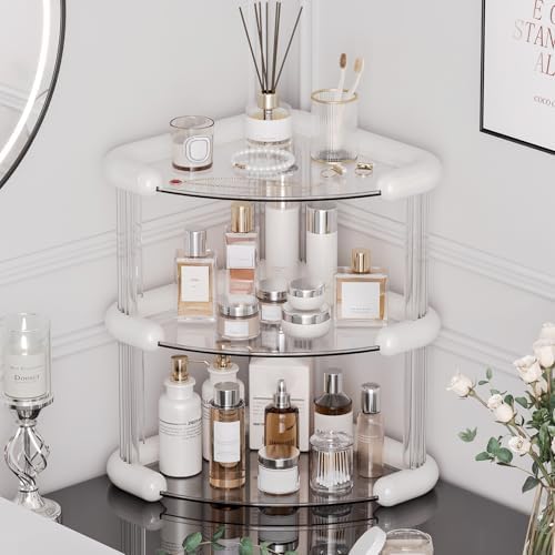 3 Tier Bathroom Countertop Organizer for Skincare and Makeup Storage