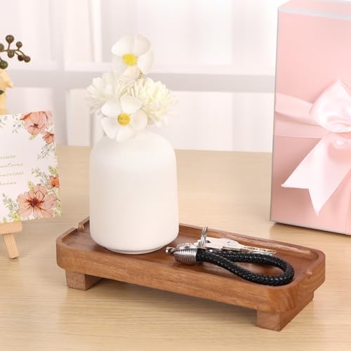 Wooden Soap Dish with Drainage Slots Light Brown 87 x 36 Inches
