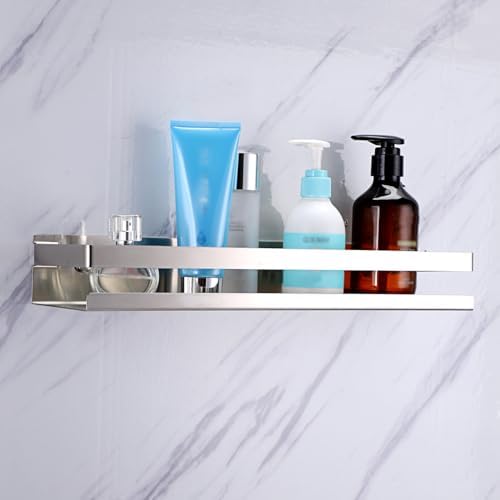 OwnMy Stainless Steel Shower Shelf 16 Inch Silver