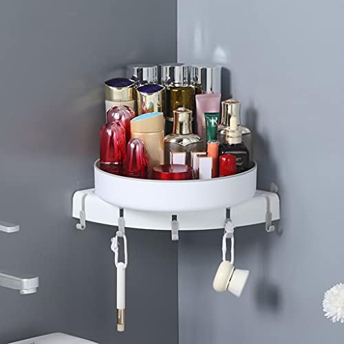 Corner Shower Shelf Rotating Storage Rack Organizer Green