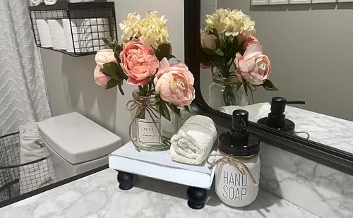 Wood Risers for Decor Display Farmhouse Style Soap Dish Tray