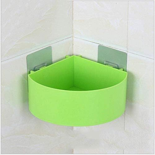 Green Triangle Floating Wall Shelf Shower Caddy