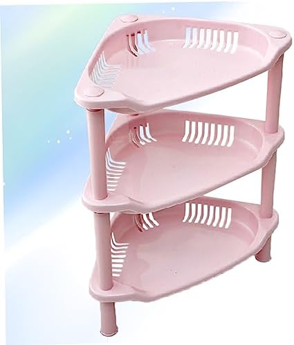 Garneck 3-Layer Triangle Storage Shelf for Kitchen and Bathroom