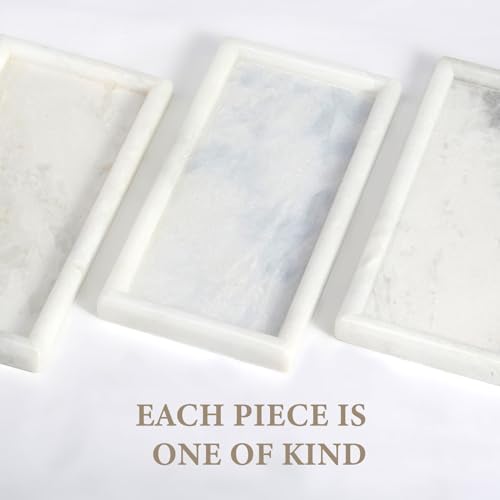 Koville African Natural Marble Tray 10x5 Inch