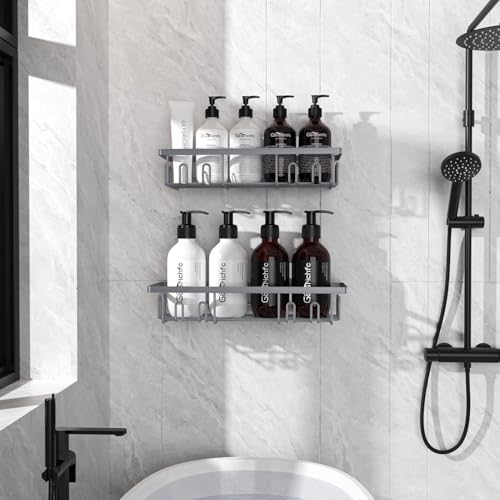 2025 New Adhesive Shower Caddy 2 Pack Grey