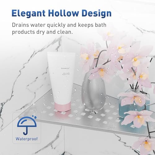 Lives 2 Pack Trapezoid Corner Shower Shelves 1