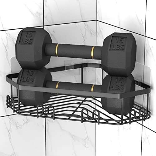 STEUGO Corner Shower Caddy 3 Pack Matte Black