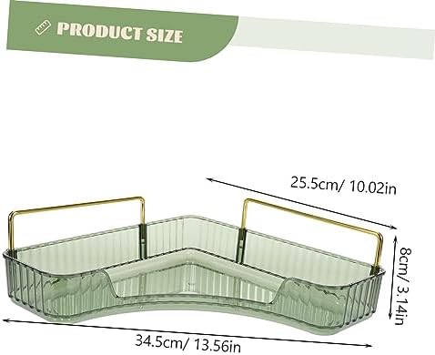 PRETYZOOM Vanity Tray Corner Shelves Bathroom Organizer