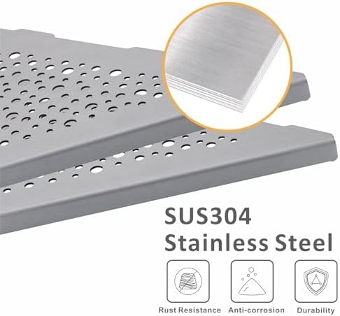 WELLUP Brushed Nickel 10 Inch Corner Shower Shelf 2 Pack No Drilling