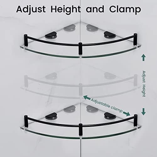 Glass Shower Corner Shelves 2 Pack