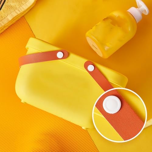 Shower Basket with Handle Cute Cartoon Design Portable Organizer for Bathroom and College Dorm