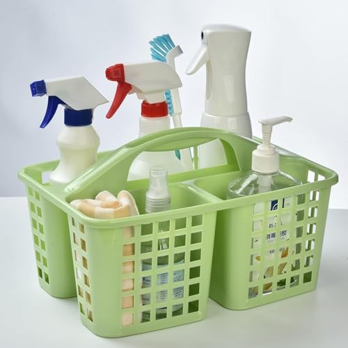 Portable Shower Caddy Basket with Handle and Compartments - 2 Pcs