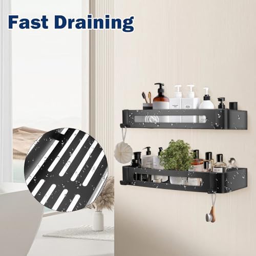 NearMoon Bathroom Shower Caddy 2 Pack No Drill Stainless Steel Organizer