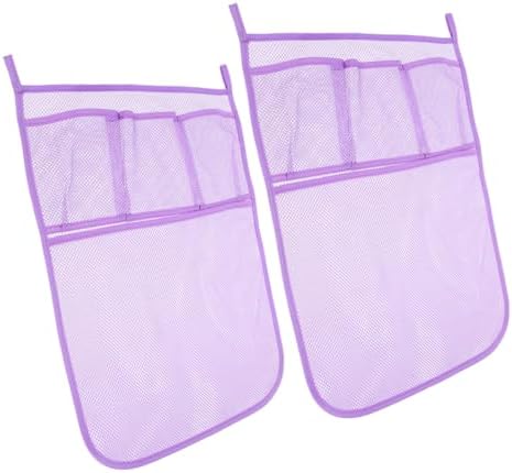ERINGOGO 2pcs Mesh Bath Toy Organizer Hanging Storage Bag for Shower and Bath Tub