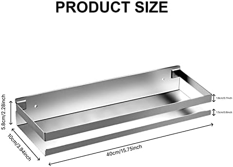 Merkaunis 1575 Inch Stainless Steel Shower Shelf