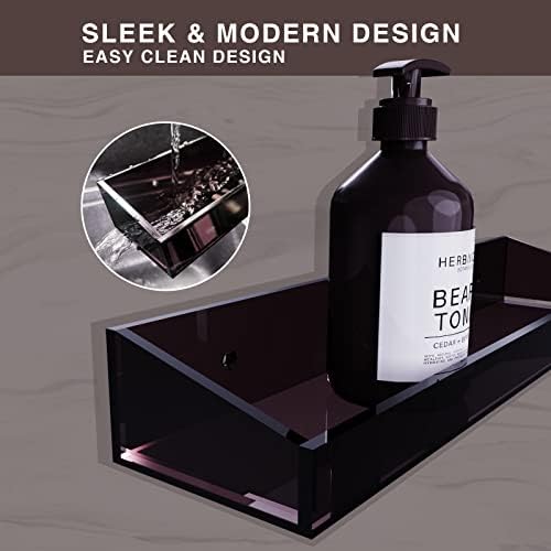 Bakzon Dark Brown Acrylic Wall Mount Organizer