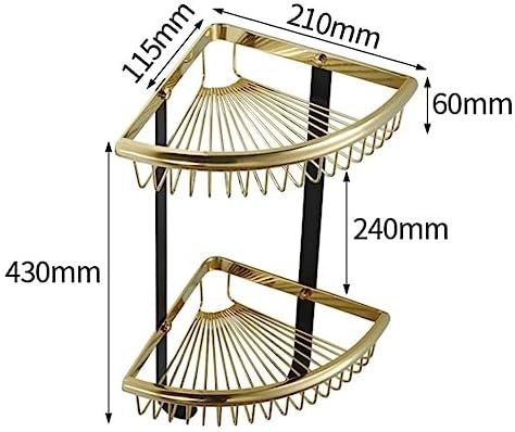 KYUSAR Corner Shower Caddy With Hooks Pink