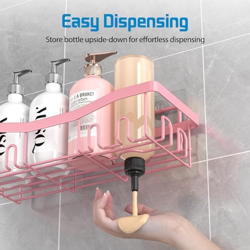 Adhesive Shower Caddy Set 5 Pack Rustproof Organizers