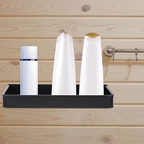 MAGICLULU Black Wall-Mounted Shower Caddy