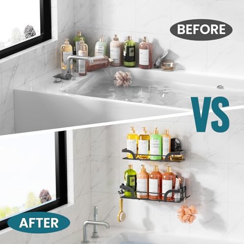TAILI Shower Caddy Suction Cup 2 Pack Heavy Duty Organizer