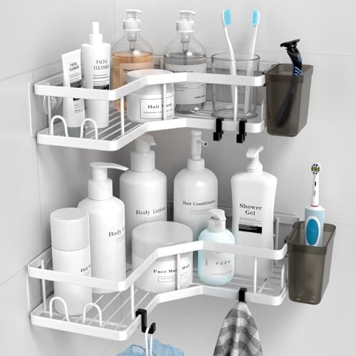Shower Caddy 2Pack Adhesive Corner Organizer
