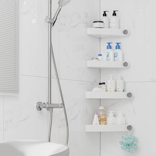 Sotfamily Shower Caddy Corner 4 Pack White