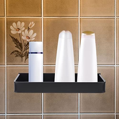 MAGICLULU Black Wall-Mounted Shower Caddy