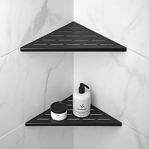 Corner Shower Shelf Matte Black 304 Stainless Steel 2 Pack