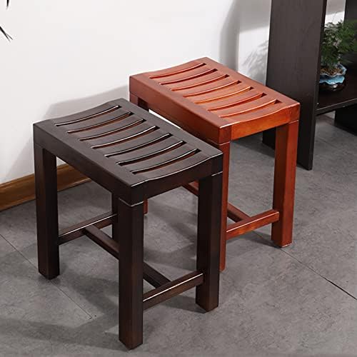 Wooden Spa Bench with Non-Slip Waterproof Design