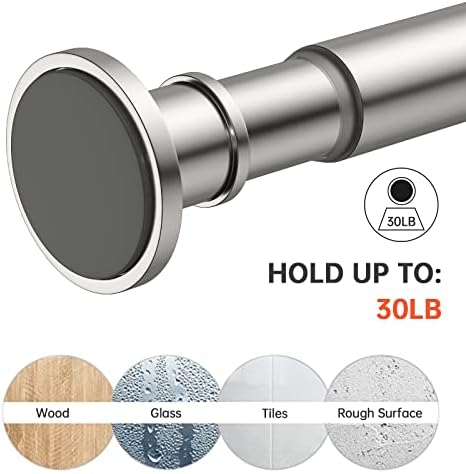 BRIOFOX Adjustable Stainless Steel Shower Curtain Rod 27-43 Inches