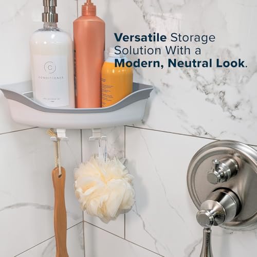 SlipX Solutions Corner Shower Basket Caddy Organizer