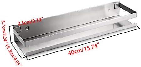 OwnMy Stainless Steel Shower Shelf 16 Inch Silver