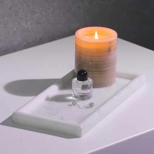 Koville African Natural Marble Tray 10x5 Inch