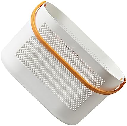 PRETYZOOM Portable Shower Basket Lightweight Plastic Storage Bin with Handles for Bathroom Organization