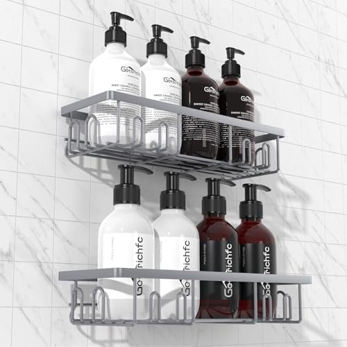 2025 New Adhesive Shower Caddy 2 Pack Grey