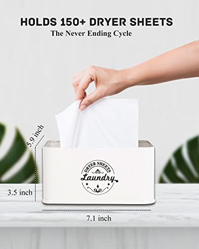 Sacreday Dryer Sheet Holder with Hinged Lid