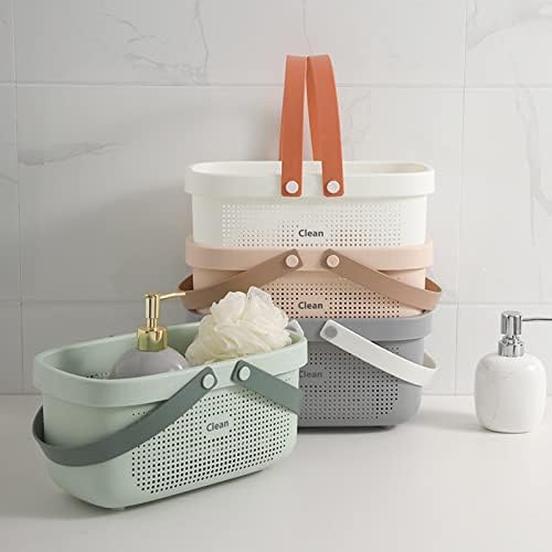 Portable Storage Organizer Caddy with Handles for Bathroom Kitchen Dorm Bedroom Use