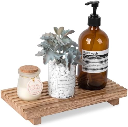 Zoocatia Bathroom Tray Wood Soap Holder 11x55 Inch