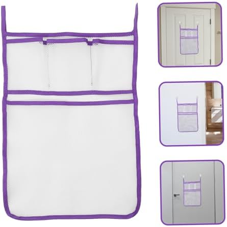 Stylish Hanging Mesh Organizer Bag for Bathroom Storage