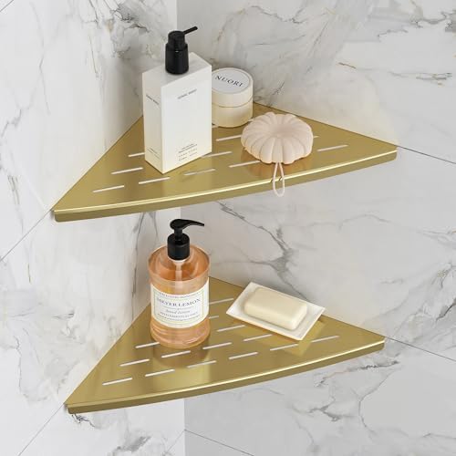 Qeke Corner Shower Shelf 2 Pack 115 Stainless Steel
