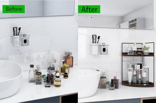 Dorhors 2 Tier Bathroom Counter Organizer