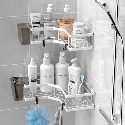 Shower Caddy 2Pack Adhesive Corner Organizer