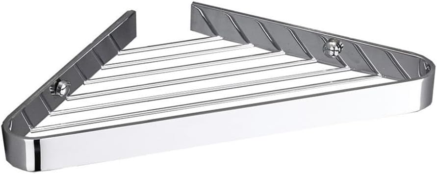 Triangle Metal Shower Shelf Corner Organizer 6 Colors Silver