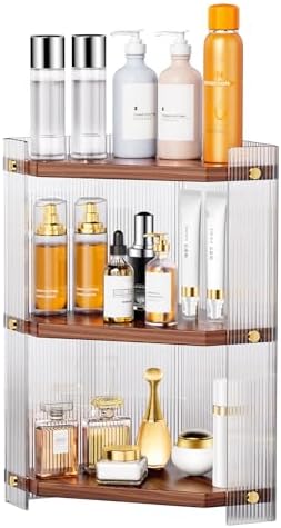 3-Tier Corner Organizer for Bathroom Makeup Storage
