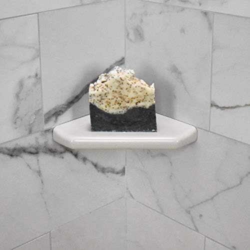 Questech 5 Inch Soap Dish Corner Shelf