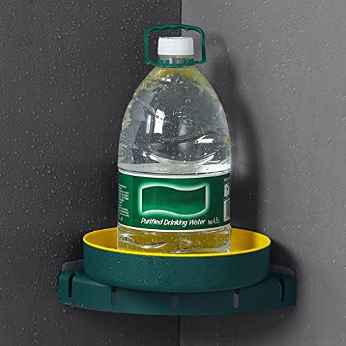 Corner Shower Shelf Rotating Storage Rack Organizer Green