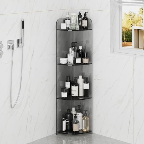 Acrylic Corner Shelf Shower Caddy with 3 Tiers