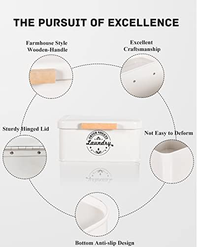 Sacreday Dryer Sheet Holder with Hinged Lid